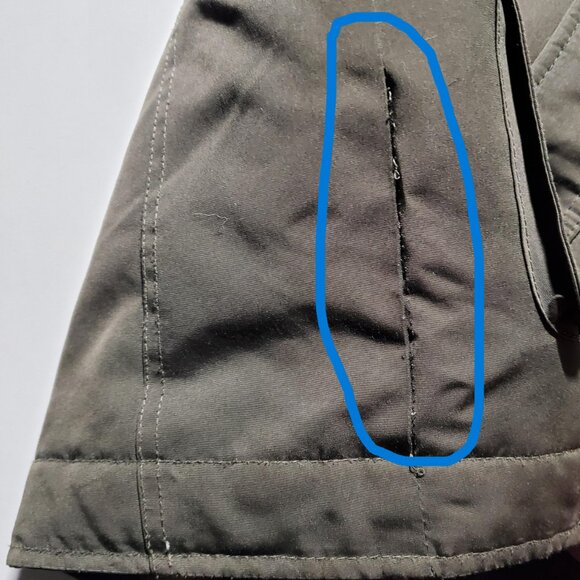 Abercrombie Kids Olive Green Coat with Faux Fur Lining Sz 11/12 -read desc - Picture 16 of 16